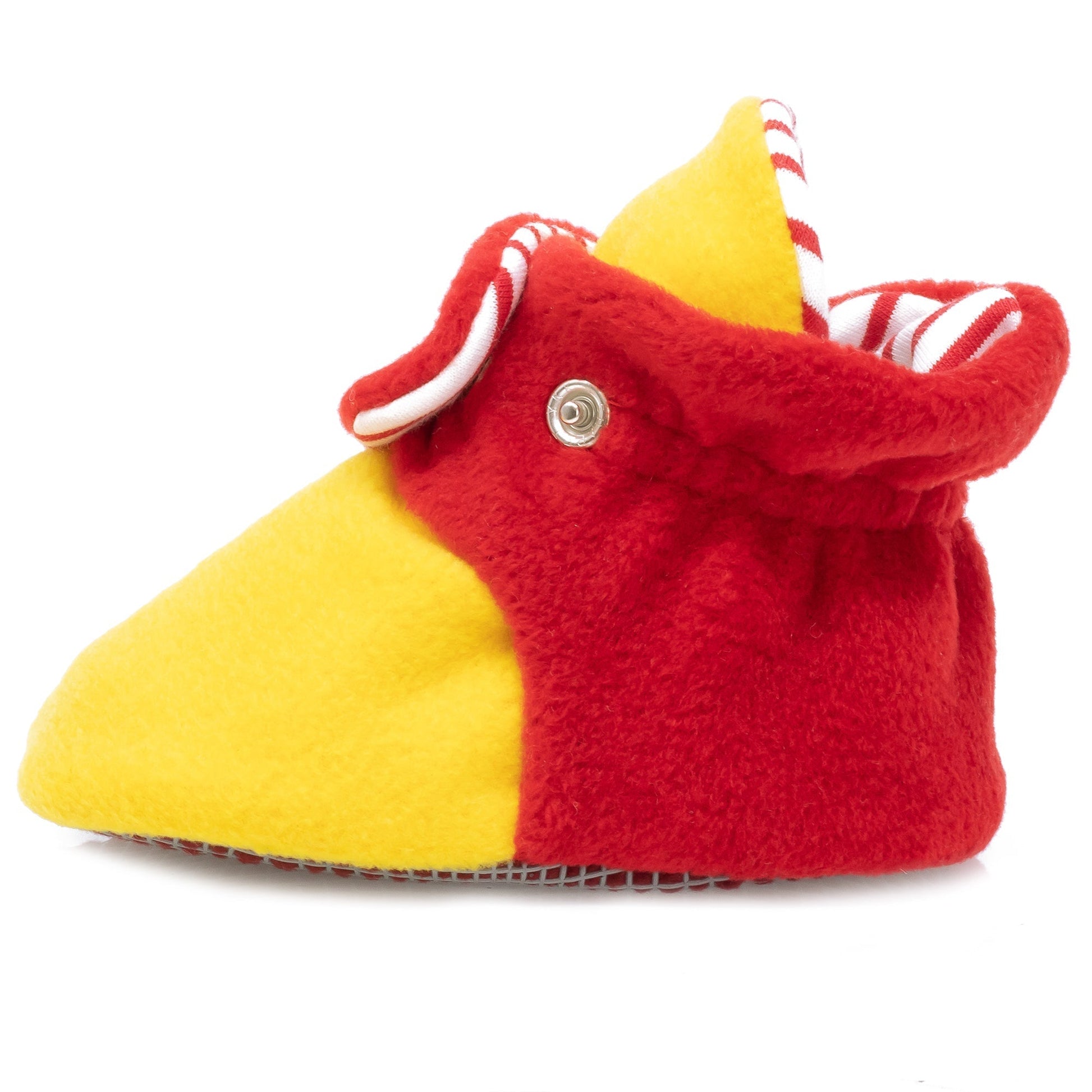 Yellow Red Baby Booties