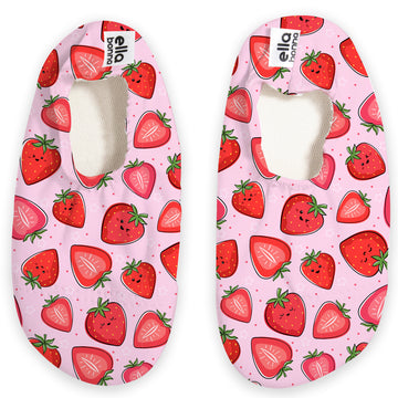 Non-Slip Sole, Unisex Baby, Children's Sea Shoes, Pool Booties, Strawberry