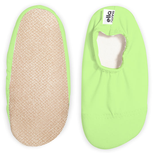 Non-Slip Sole, Unisex Baby, Children's Sea Shoes, Pool Booties, Light Green