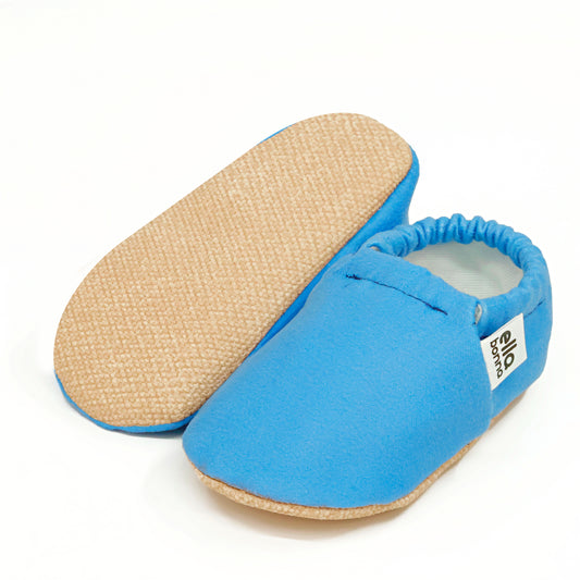 Ella Bonna Baby Moccasins, Slippers, Blue