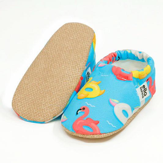 Ella Bonna Non-Slip Sole Duck Patterned Baby Booties, Home Boot Slippers Nursery Shoes