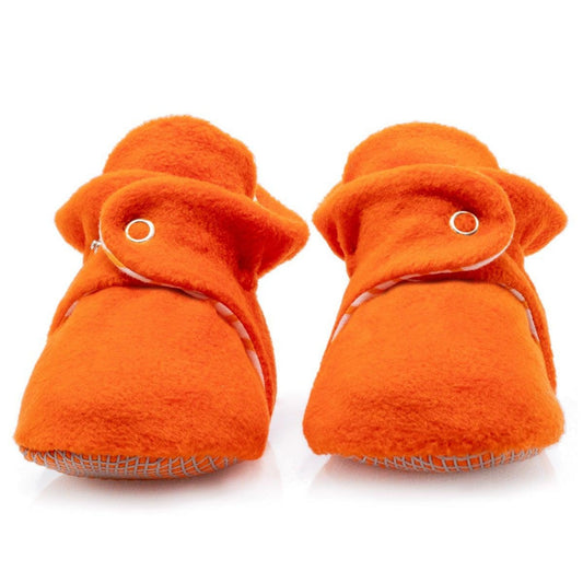 Orange Baby Booties