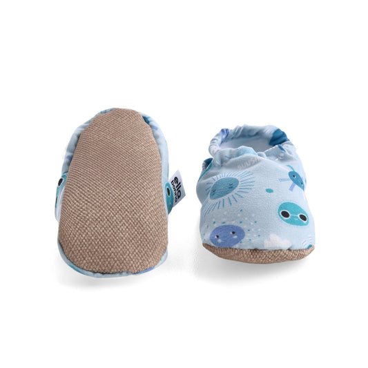 Sky Patterned Baby Booties