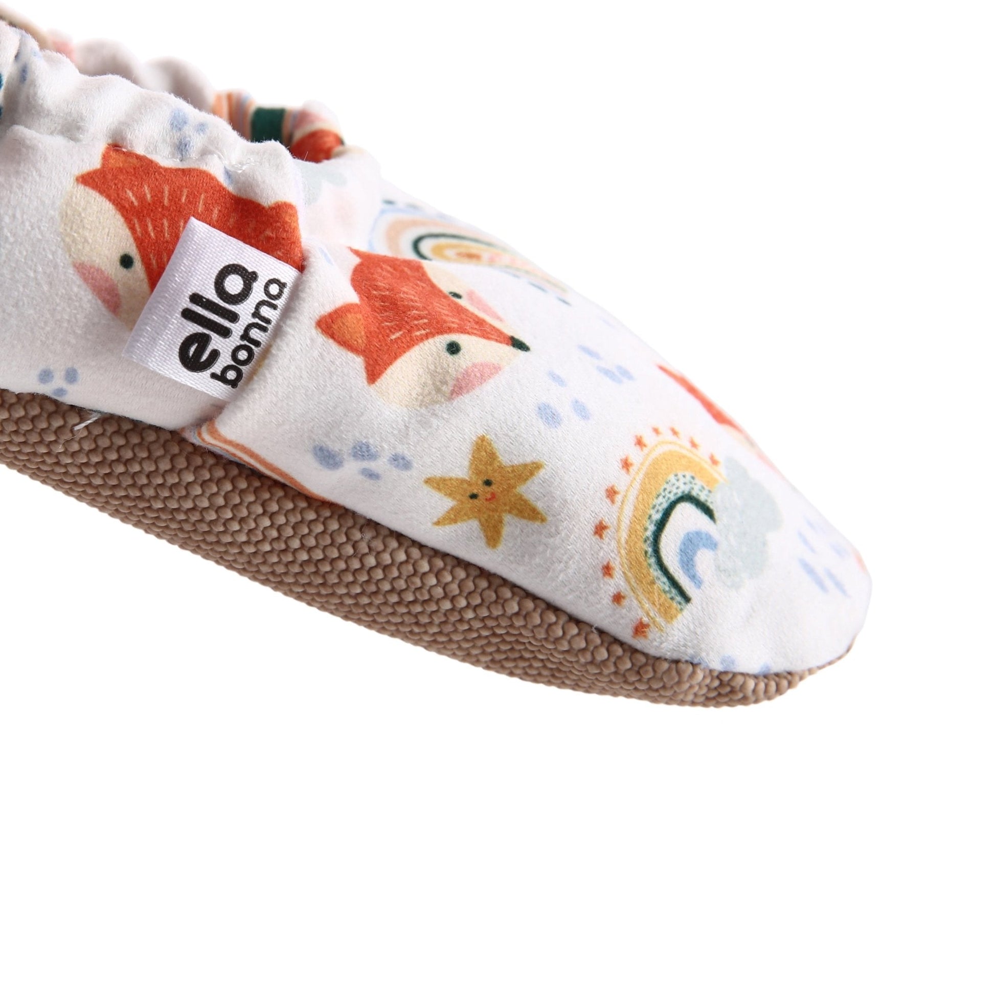 Fox Patterned Baby Booties