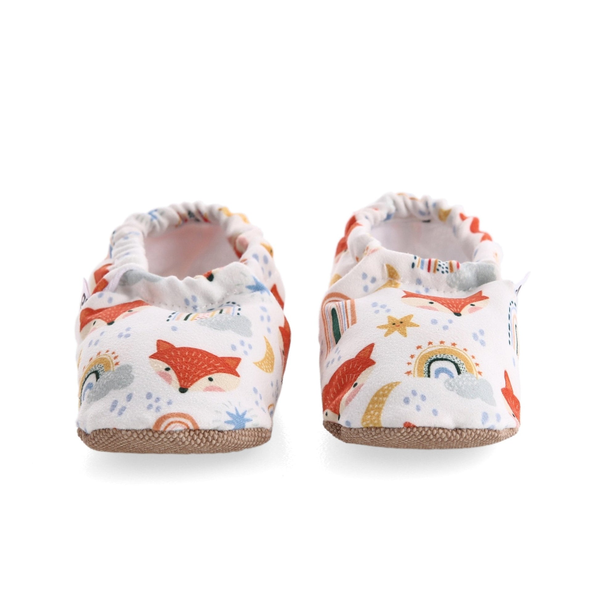 Fox Patterned Baby Booties