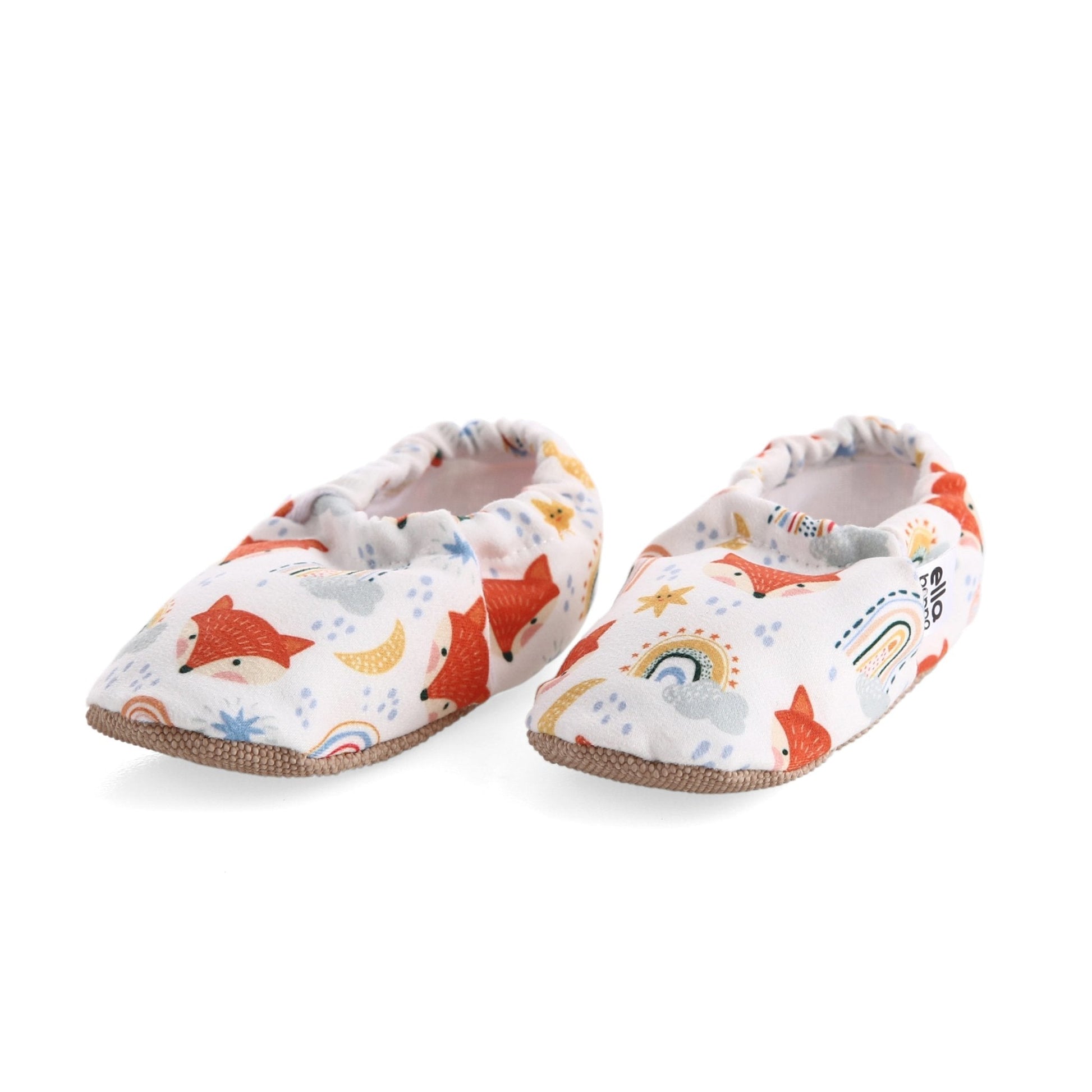 Fox Patterned Baby Booties