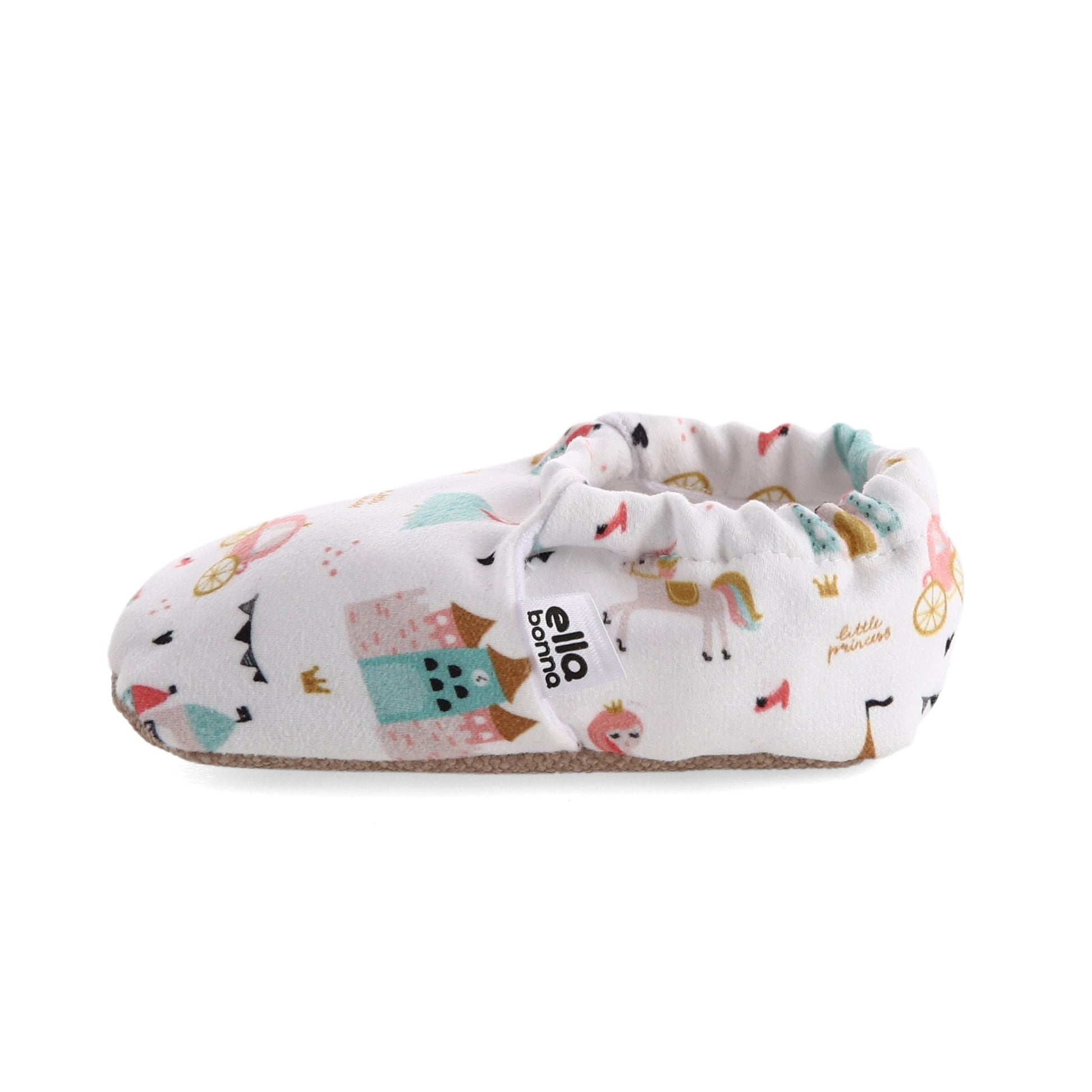 Princess Patterned Baby Booties