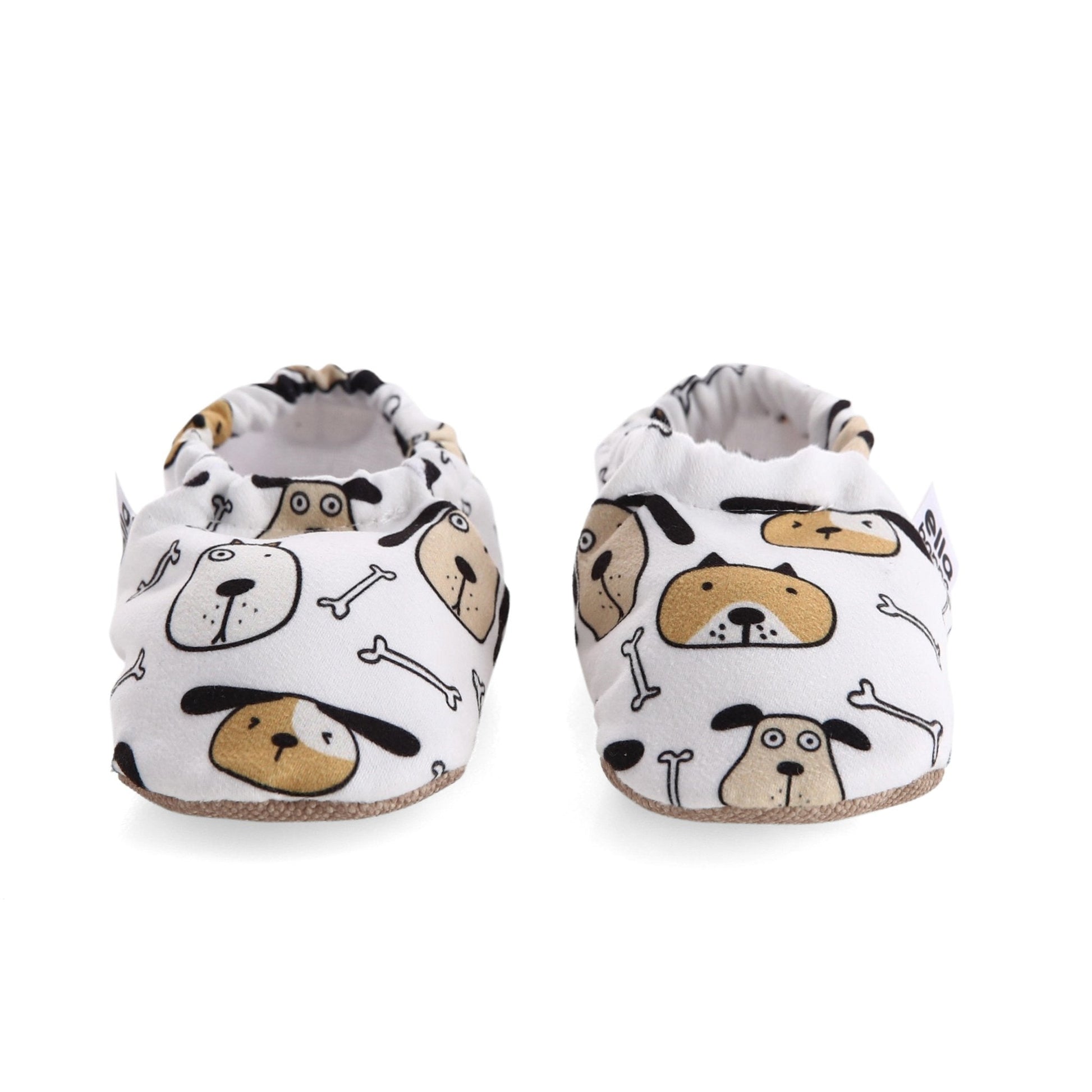 Dog Patterned Baby Booties