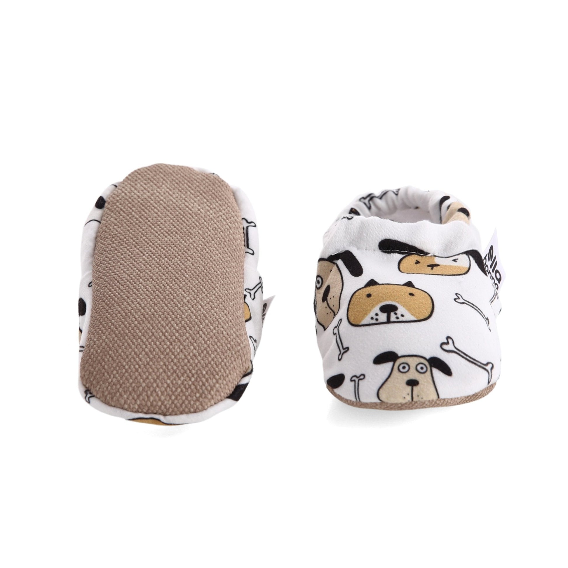 Dog Patterned Baby Booties