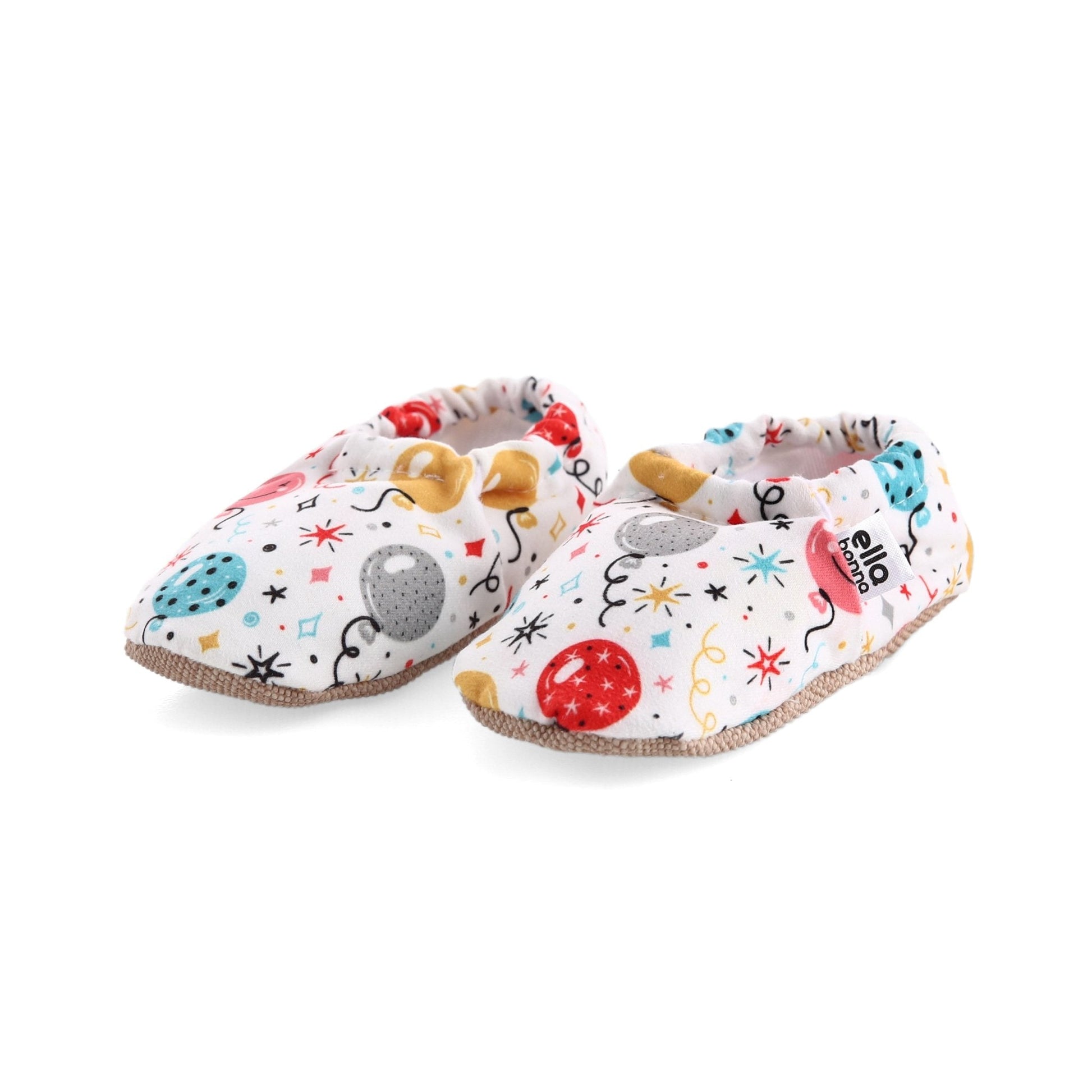 Balloons Patterned Baby Booties