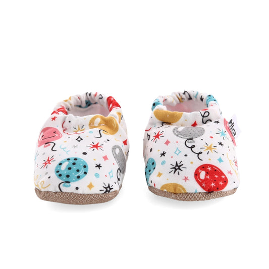 Balloons Patterned Baby Booties