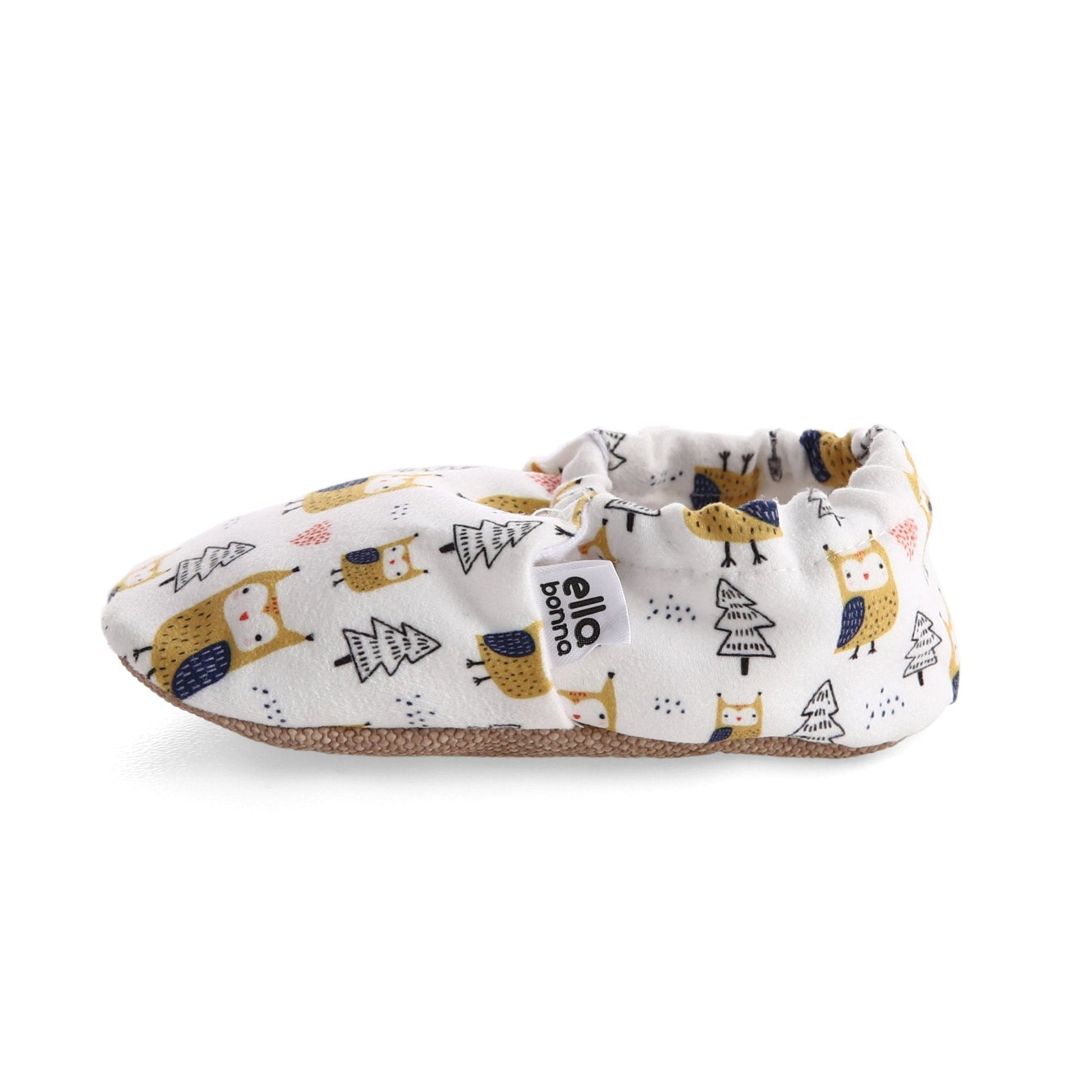 Bird Patterned Baby Booties