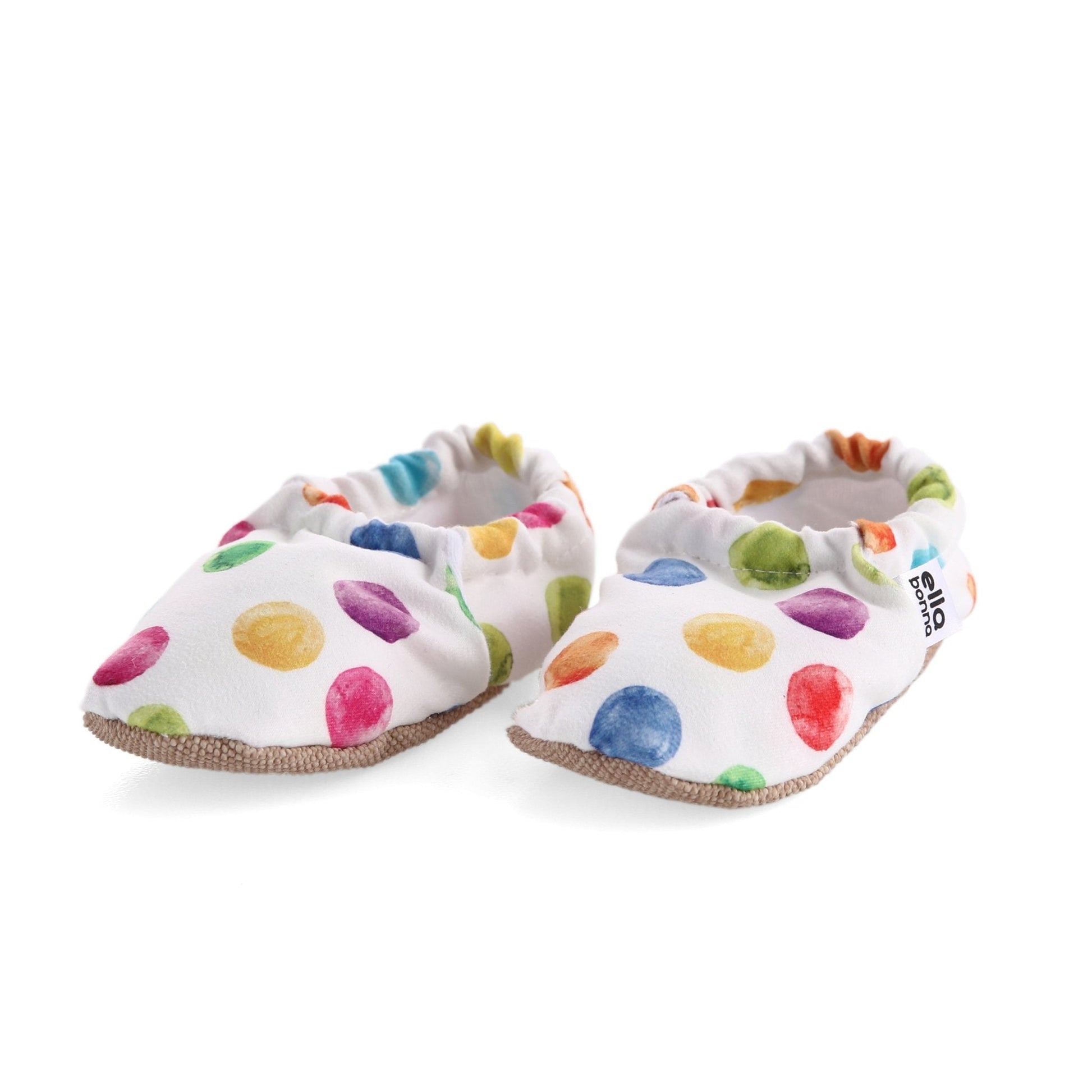 Color Dots Baby Booties 