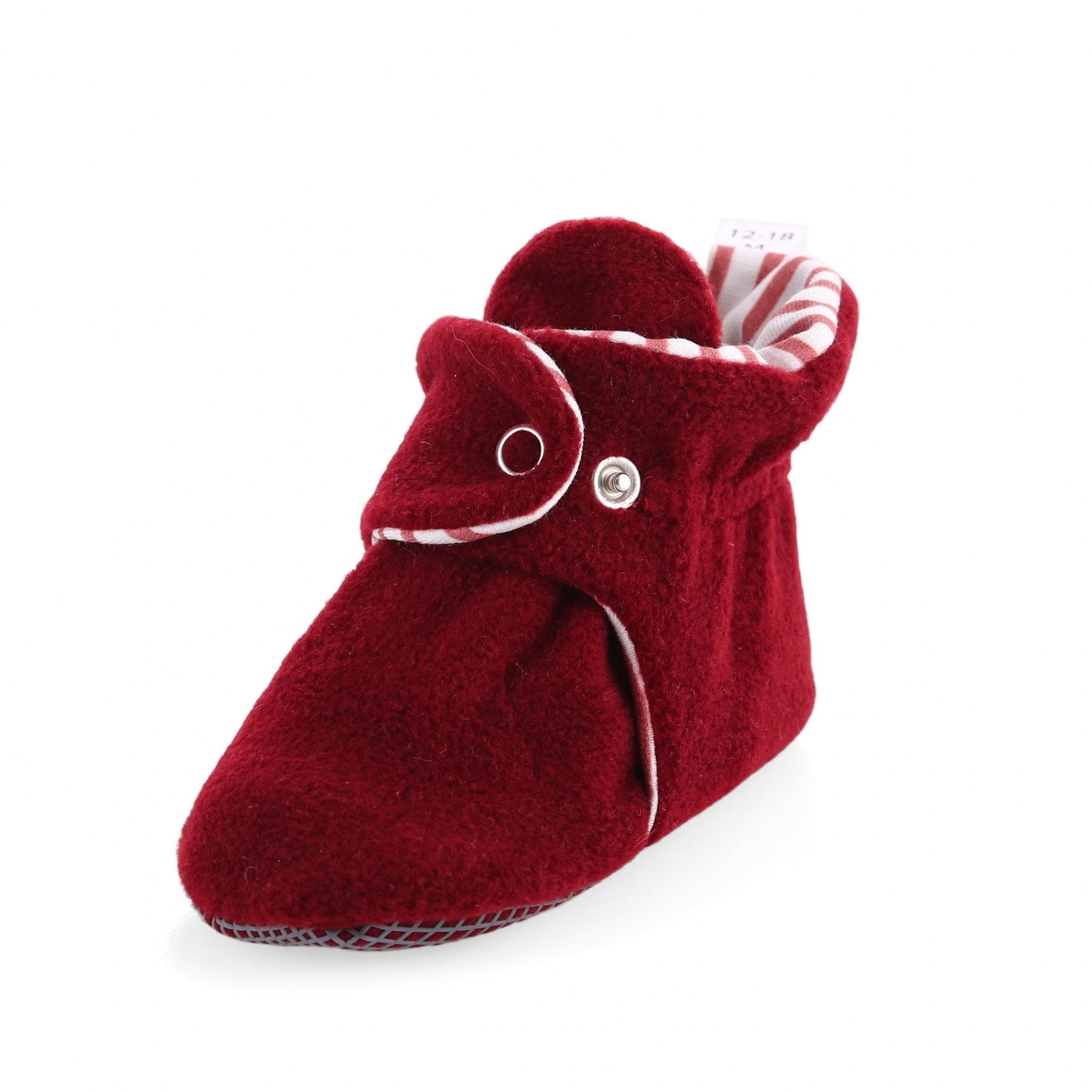 Burgundy Baby Booties 