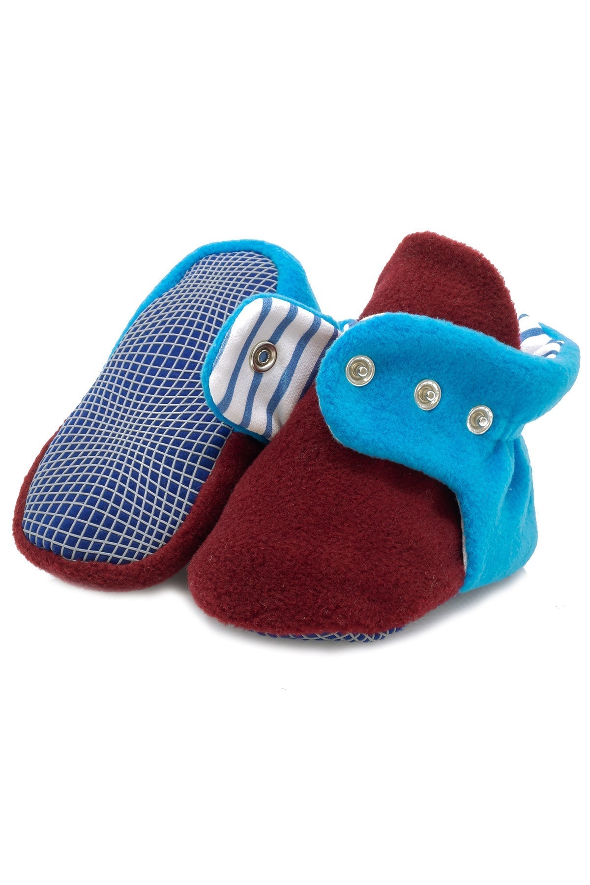 Burgundy Baby Booties