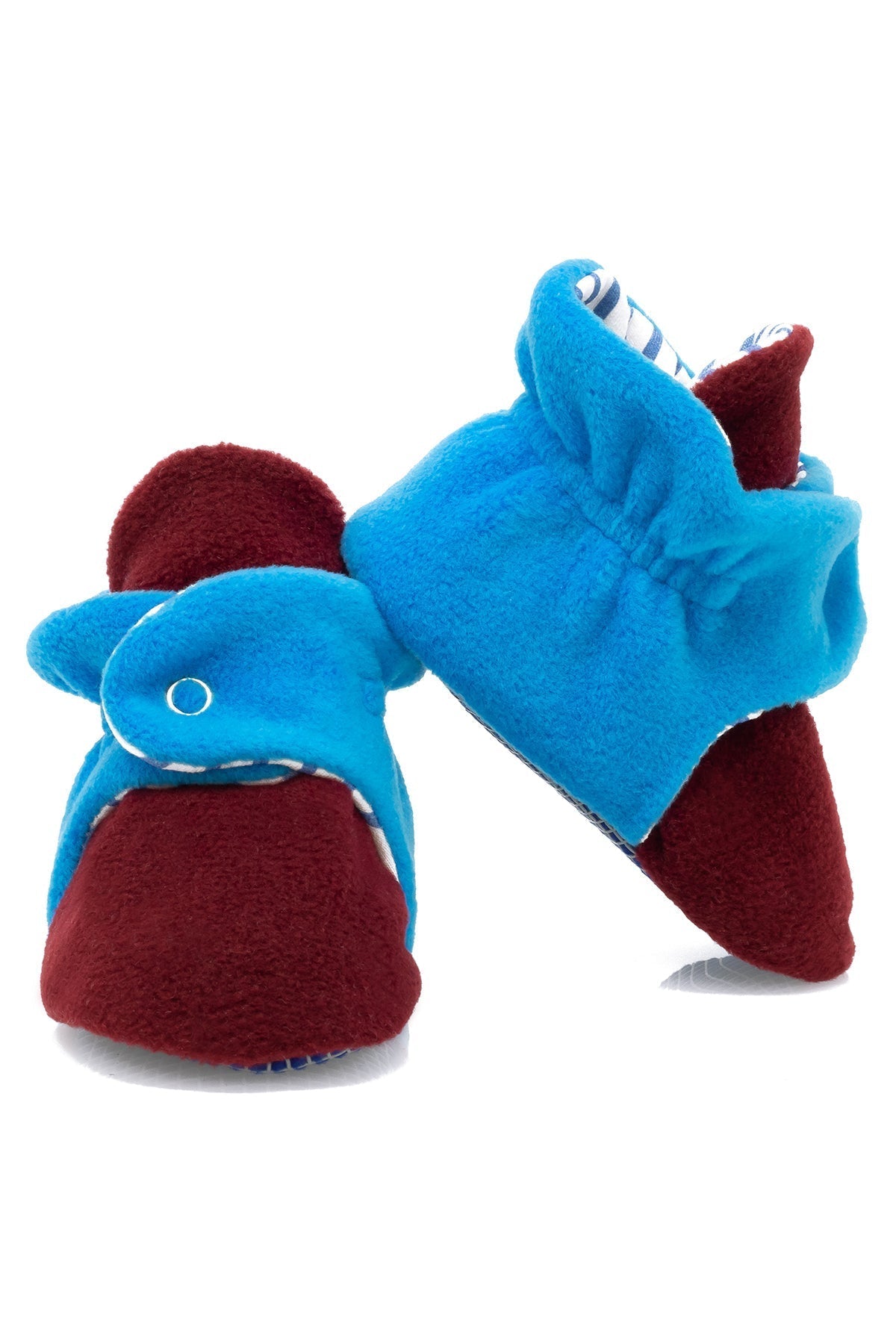 Burgundy Baby Booties