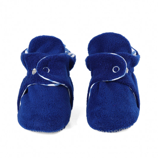 Navy Blue Baby Booties