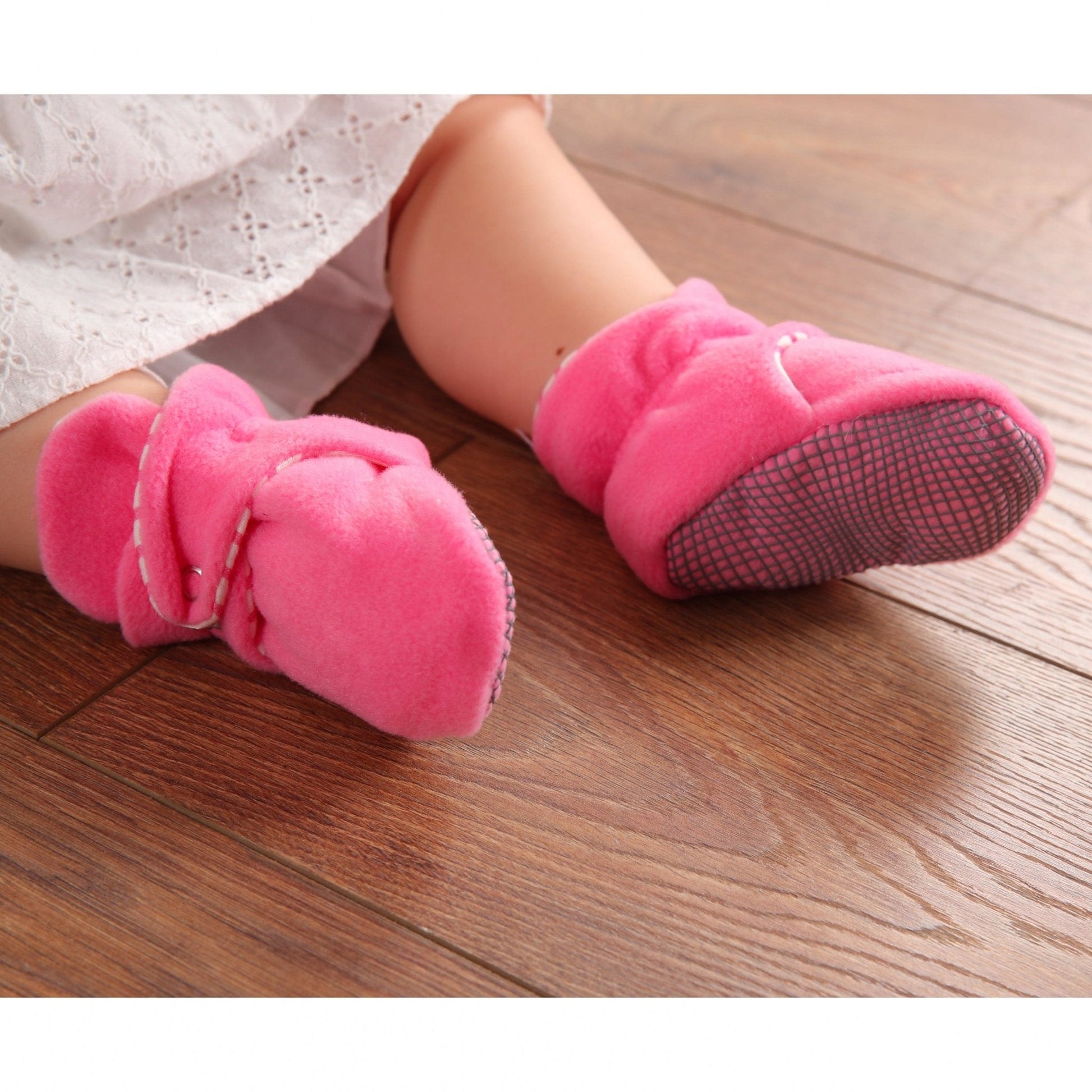 Pink Baby Booties