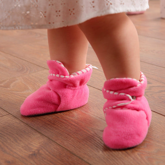 Pink Baby Booties