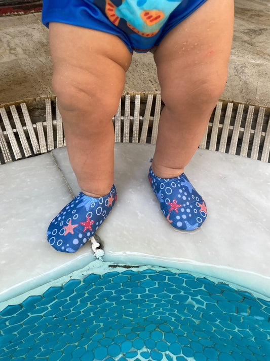 Non-Slip Sole, Unisex Baby, Children's Sea Shoes, Pool Booties, Starfish