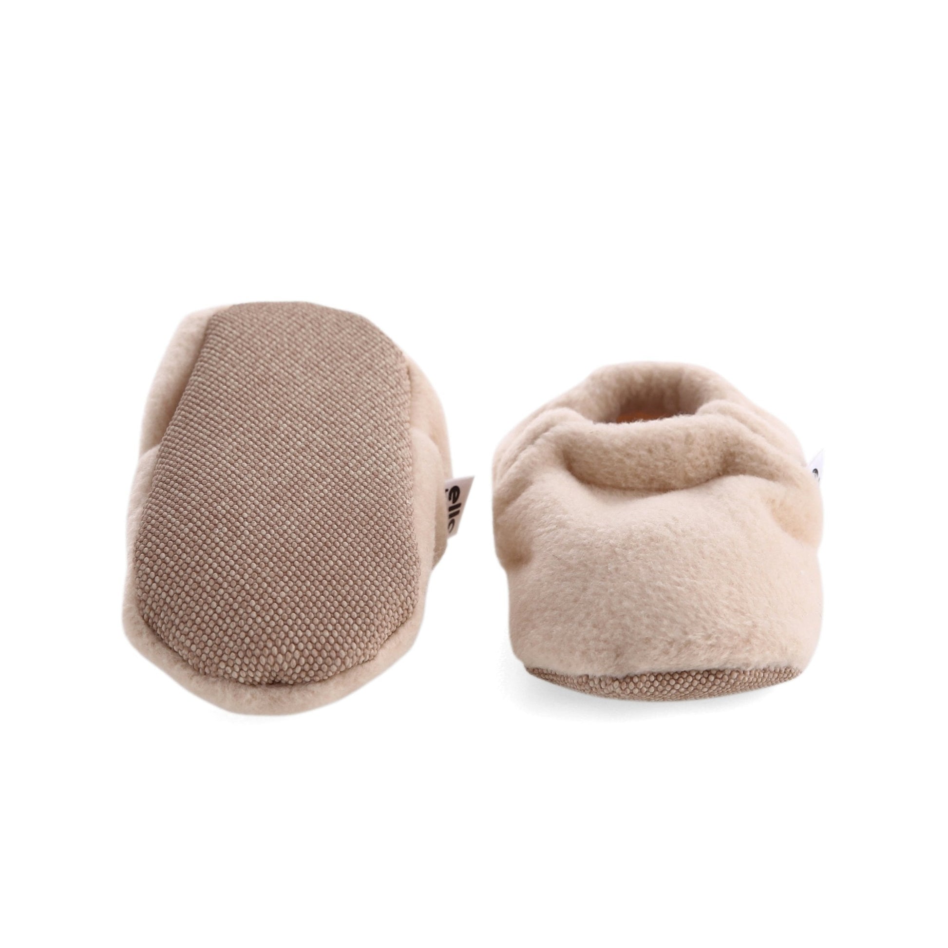 Beige Baby Booties