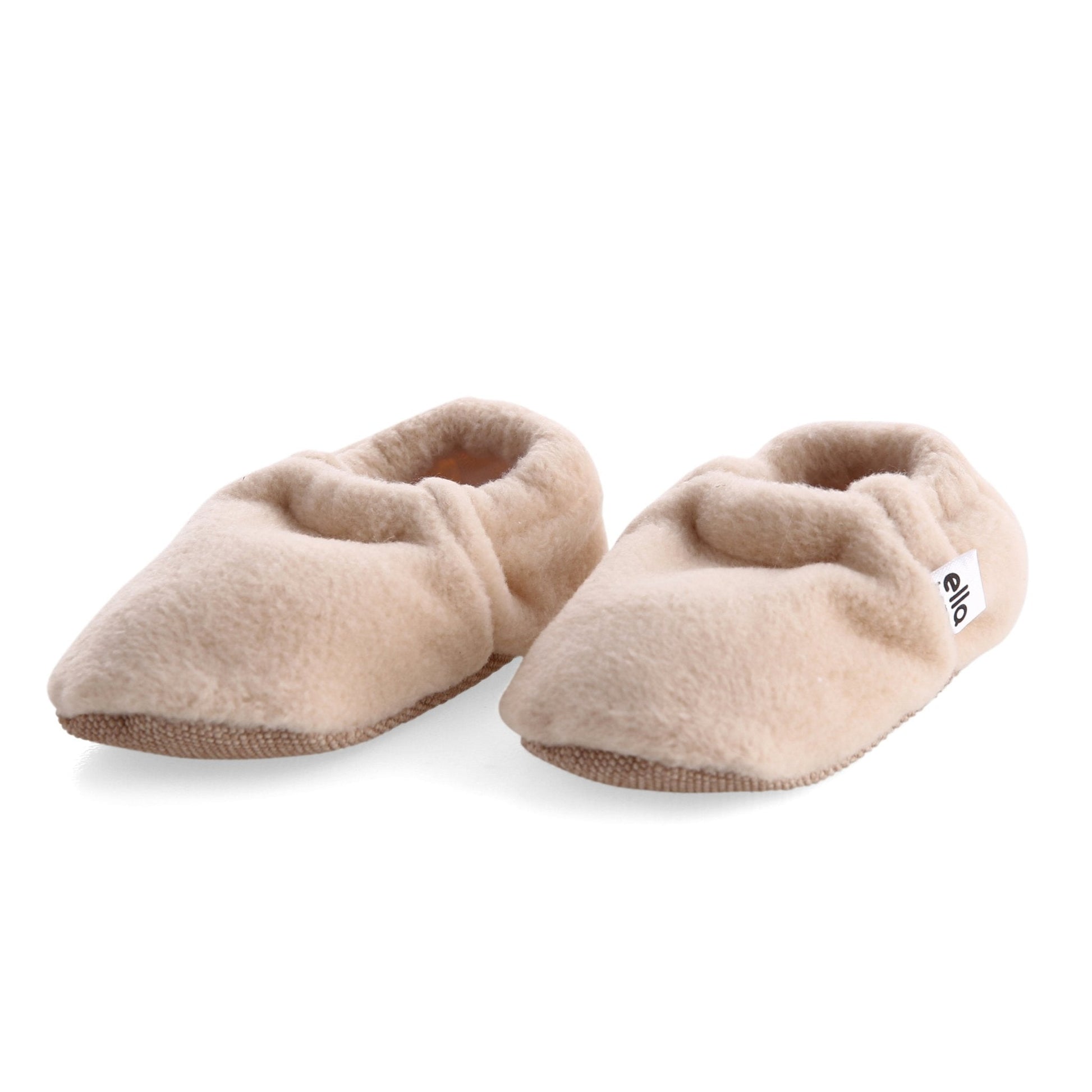 Beige Baby Booties