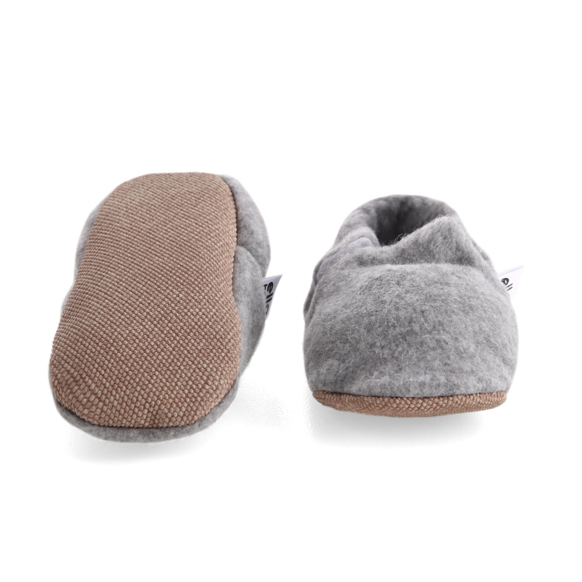 Gray Baby Booties 